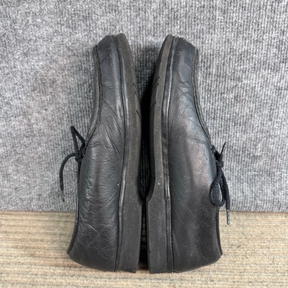 ET Wright Wright Lites Mens Black Leather Lace Up Moc Toe Oxfords Size 10.5 EW